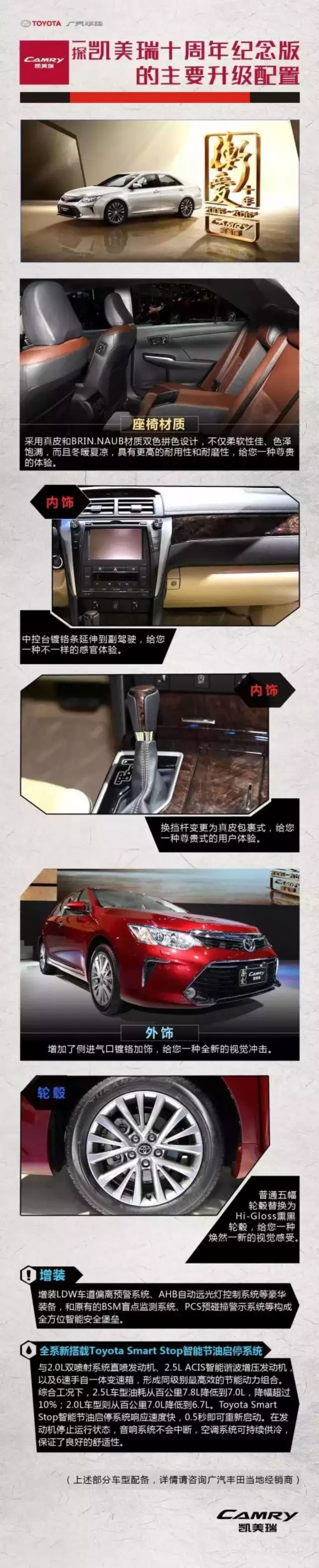 全新凱美瑞十周年紀(jì)念版榮耀上市,現(xiàn)接受預(yù)定！
